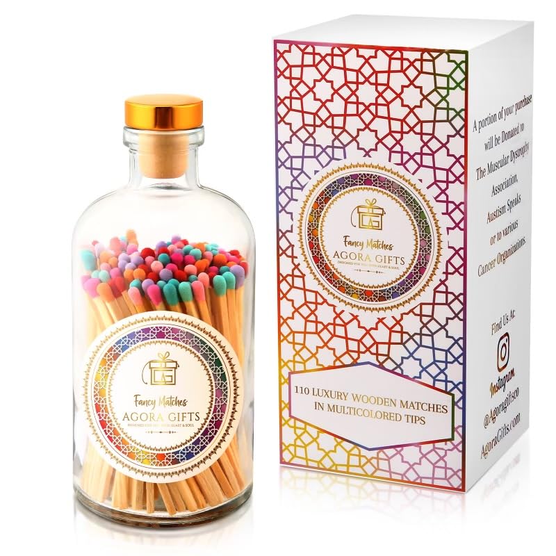 Premium Decorative Wooden Candle Matches, 4 Inch...