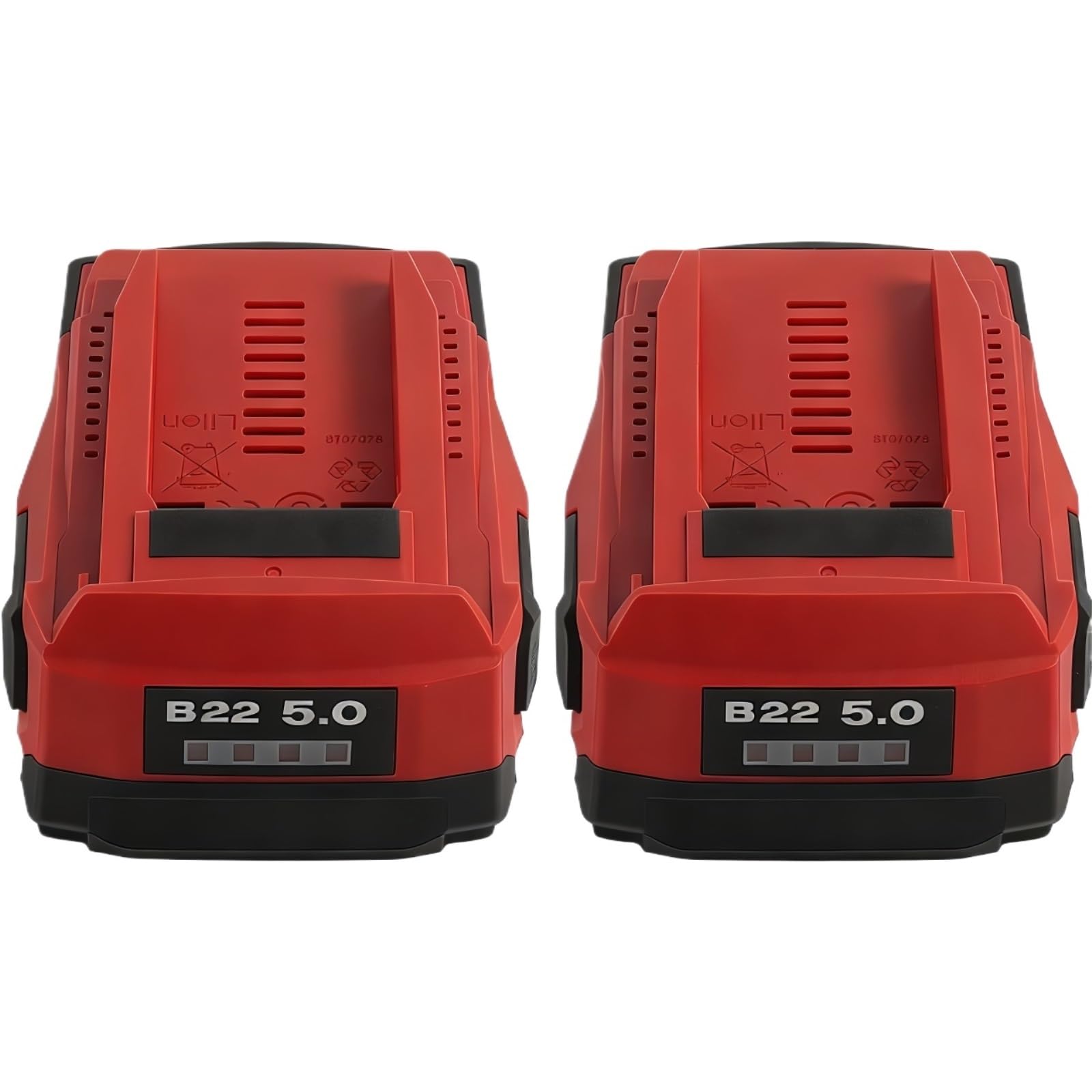 Batería De Litio De 2 Paquetes 22V 5.0Ah, Compatible con Hilti 21.6V 22V Herramientas Eléctricas Inalámbricas, Reemplazo para Taladros De La Serie B22
