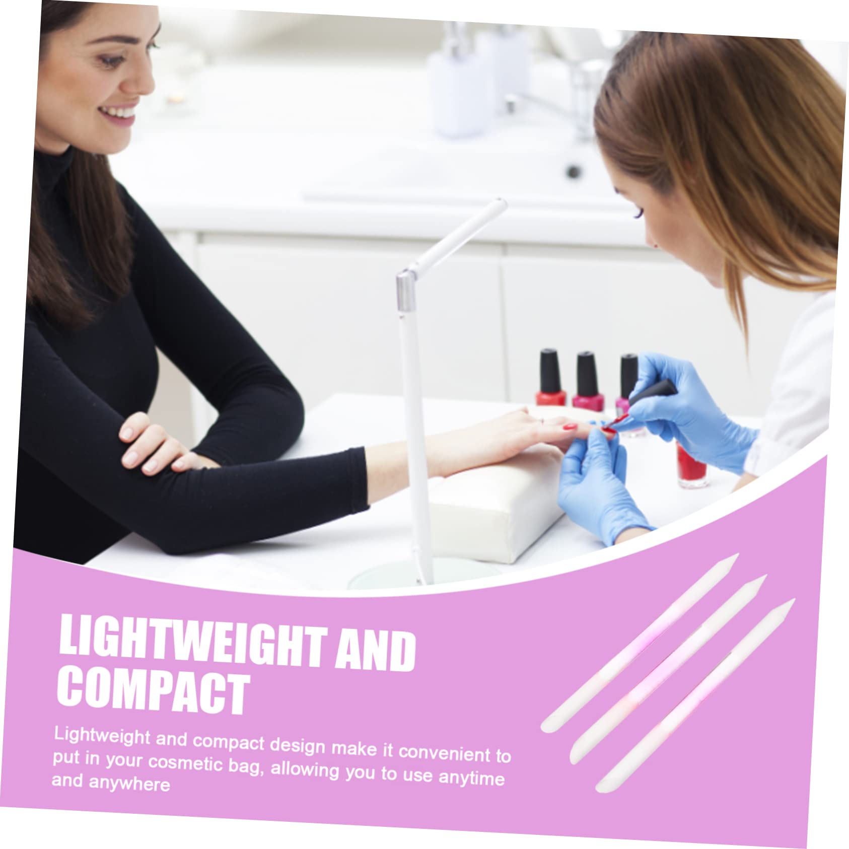 Healvian 15stücke Teiliges Glas-nagelfeilen Langlebige Maniküre-werkzeuge Für Professionelle Nagelpflege Für Zuhause Salon Farben Transparent