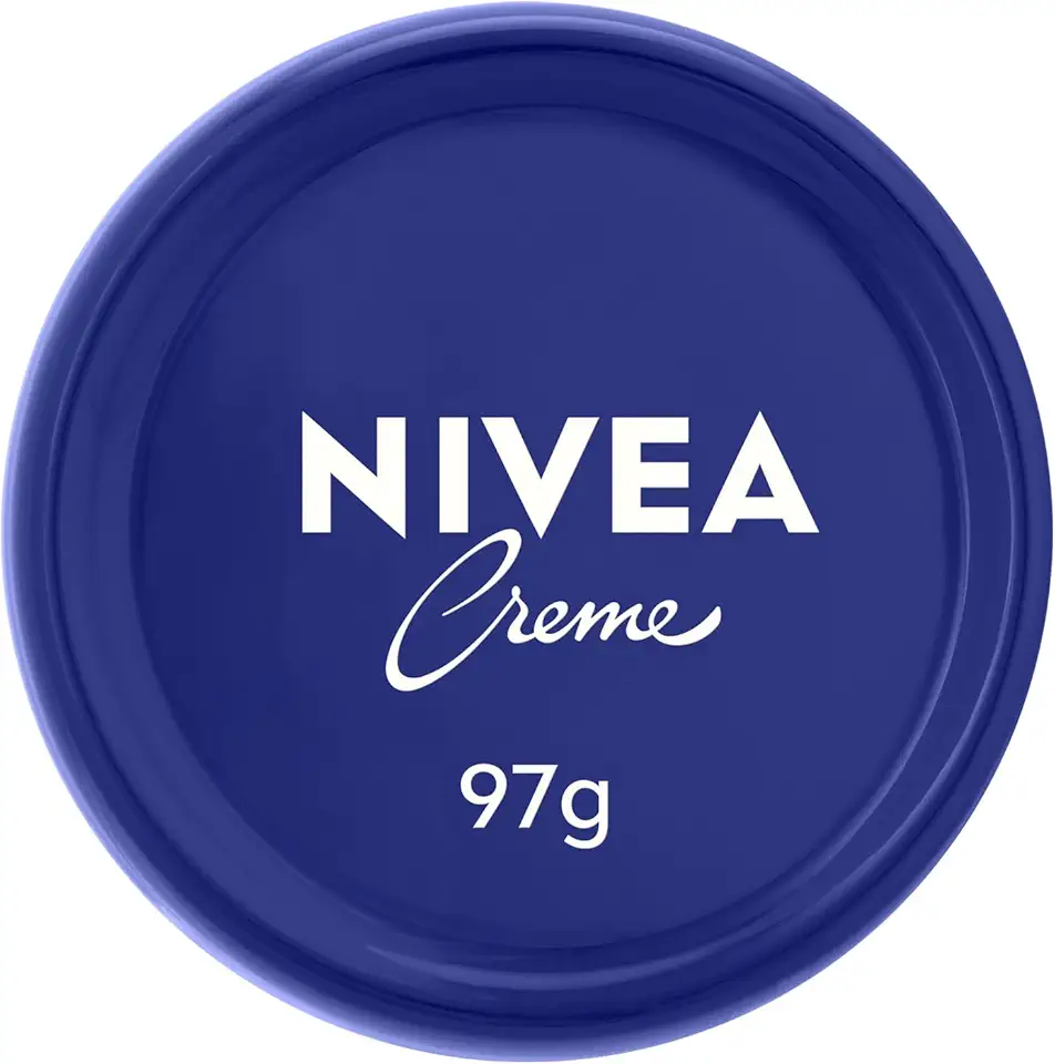NIVEA Creme Hidratante Lata 97g - Hidratação completa para rosto, corpo e mãos.