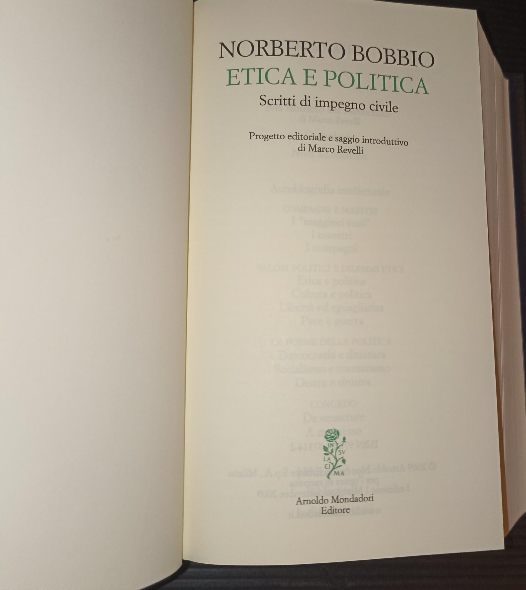 Etica e politica. Scritti di impegno civile