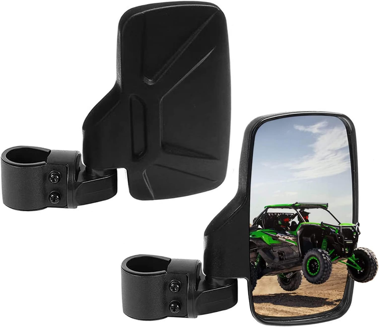 LDJXDADI UTV Mirrors UTV Side Mirrors with 1.6" to 2" Roll Bar Cage,360° Rotate