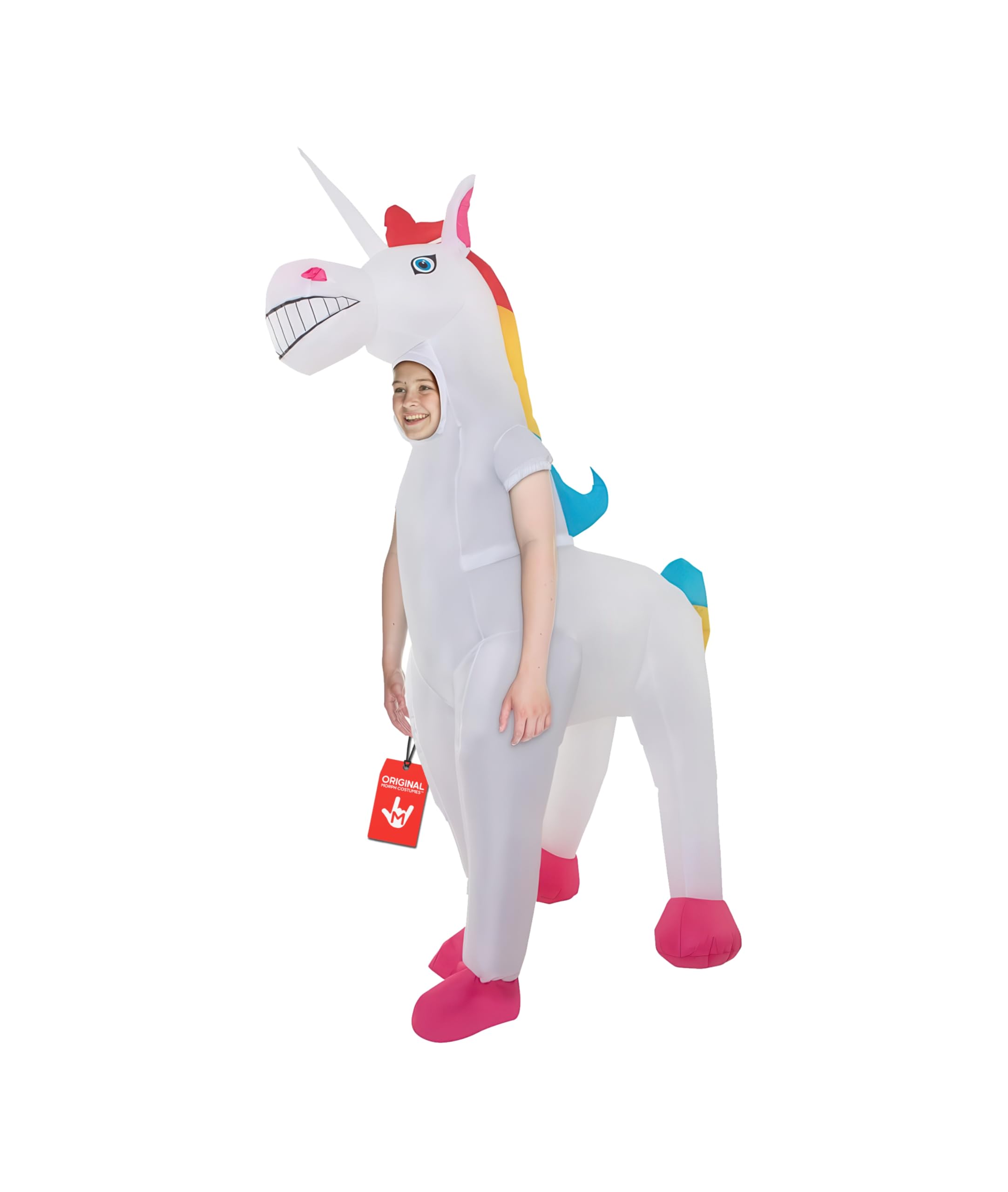Morph Aufblasbares Einhorn Kostüm Kinder Einhorn Kostüm Aufblasbar Jungen Mädchen Faschingskostüme Kinder
