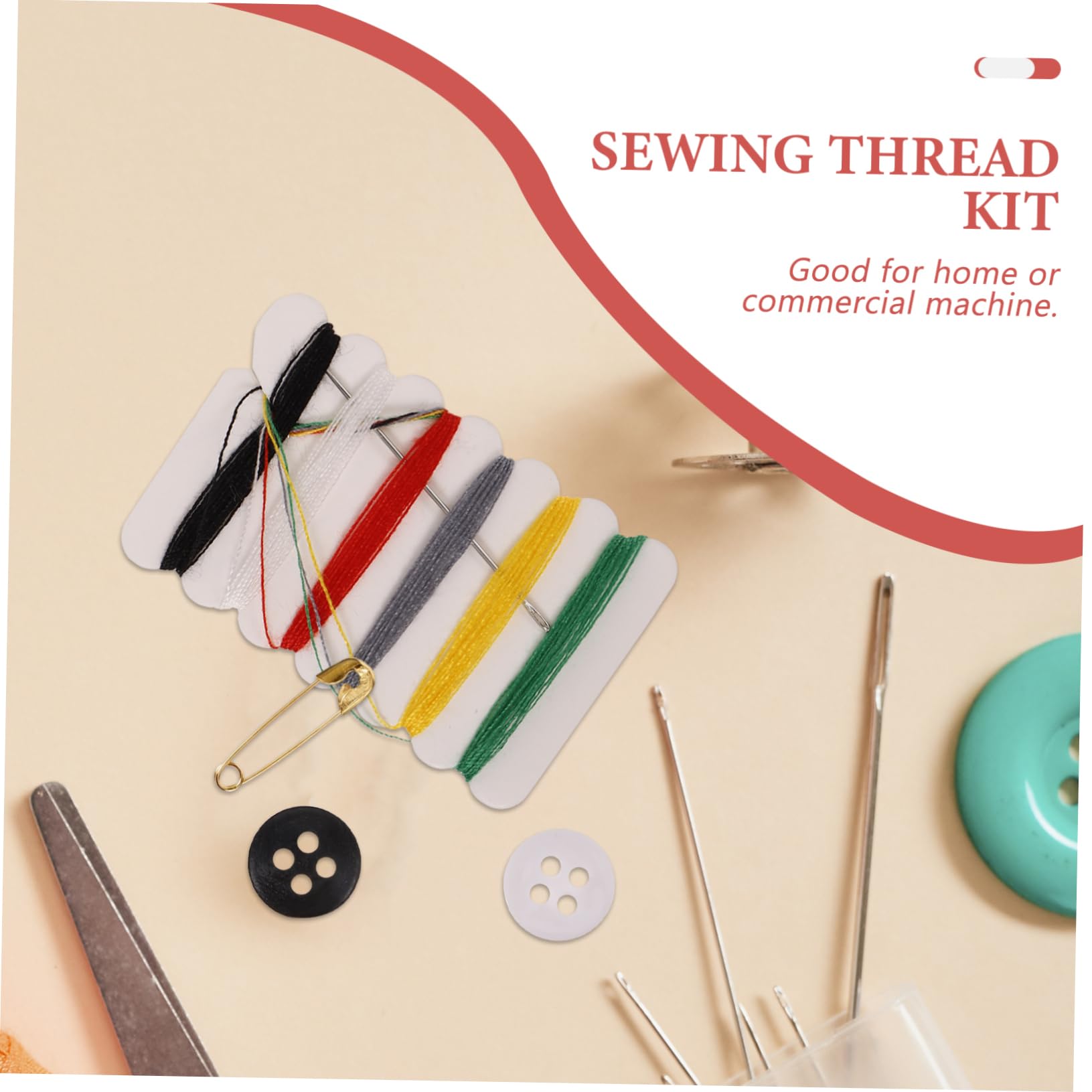 Kit de Costura Hogar Viaje, 100 Piezas, Portátil, Botones, Agujas E Hilos Obsequio Útil para Bodas y Costura Color Aleatorio