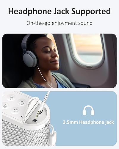 Miniatura 4 de Máquina de sonido portátil de viaje para adultos, sueño de bebé batería recargable y de larga duración, conector para auriculares, 21 sonidos,