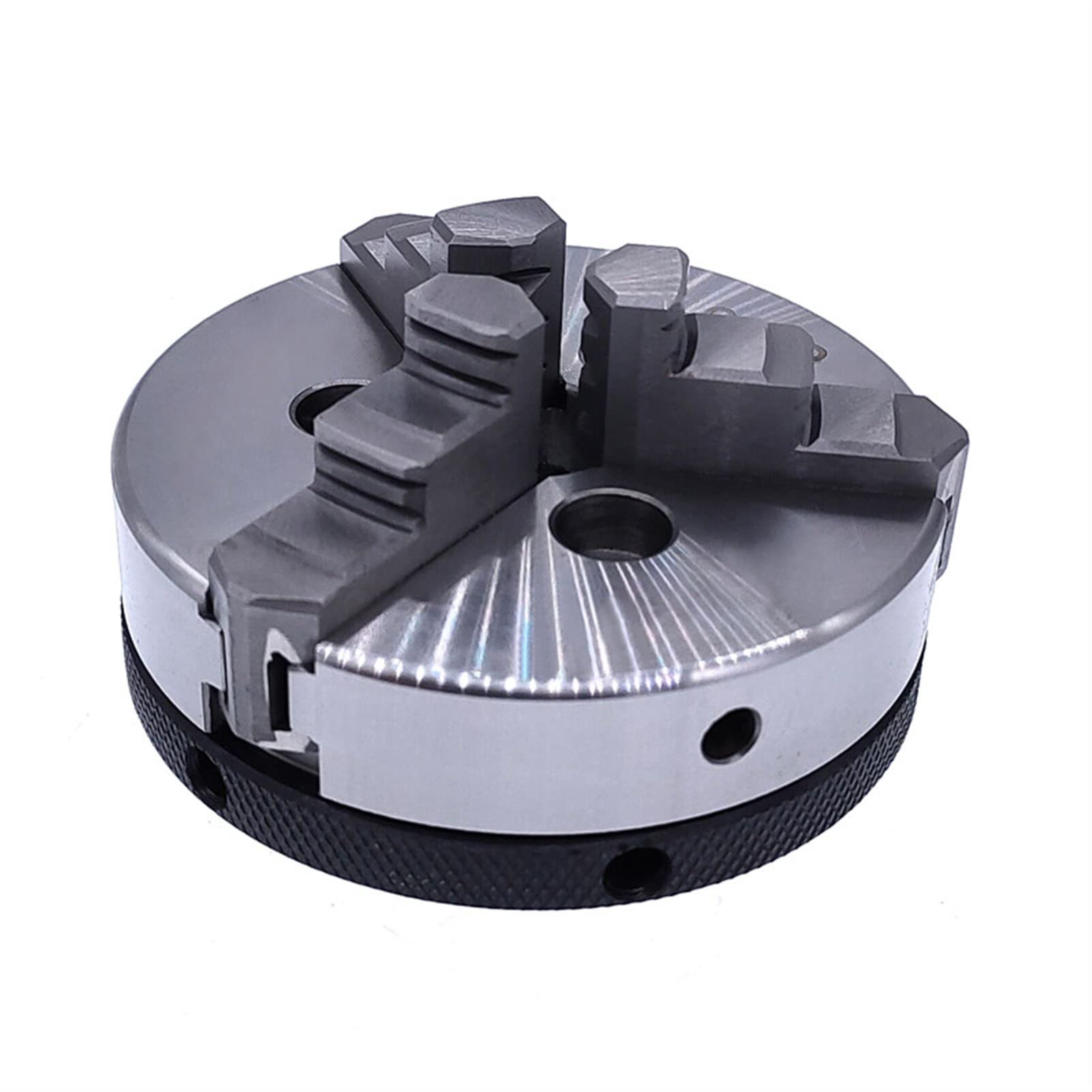 Uchwyt tokarski, K01-63 50 80 Tokarka Mini Chuck 3 szczęki obróbka drewna uchwyt ręczny z mocującym gwintownik pręta Samocentrująca narzędzie uchwytu tokarki(K01-80B)