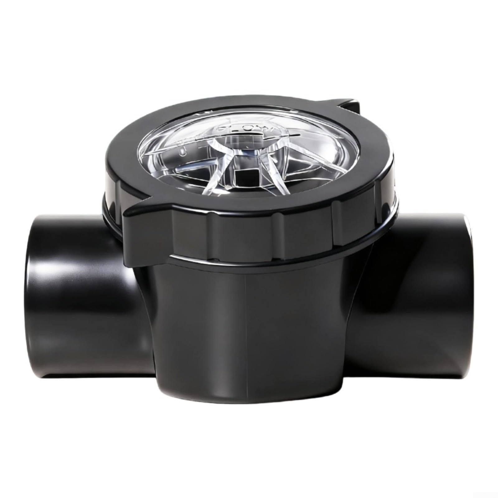 Clapet anti-retour de 2 à 2,5 pouces pour piscine et spa en ABS noir 6007010