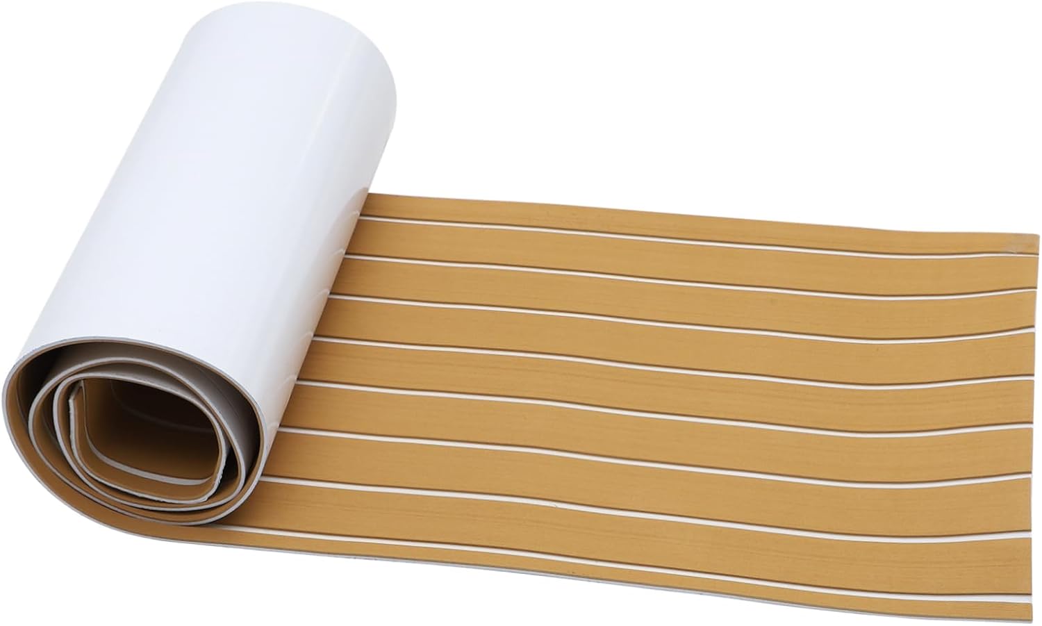 Mikikit 1Roll Eva Faux Sheet Boat Decking Mat Self Adhesive Slip Flooring for Yacht Pontoon Rv Swim Platform Easy Installation Strong Adhesive Fits