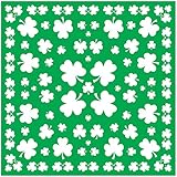 Beistle 30696 Shamrock Bandana, 22 by 22-Inch
