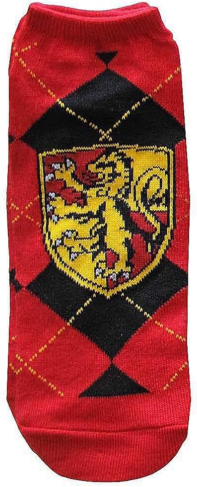 Hyp Harry Potter House Crests Argyle Pattern Juniors/Womens 5 Pack Ankle Socks - Image 2
