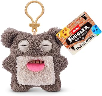 Candide, Fuggler, Key Rings, Scarescome Square Bear, 5 Plush Keychain
