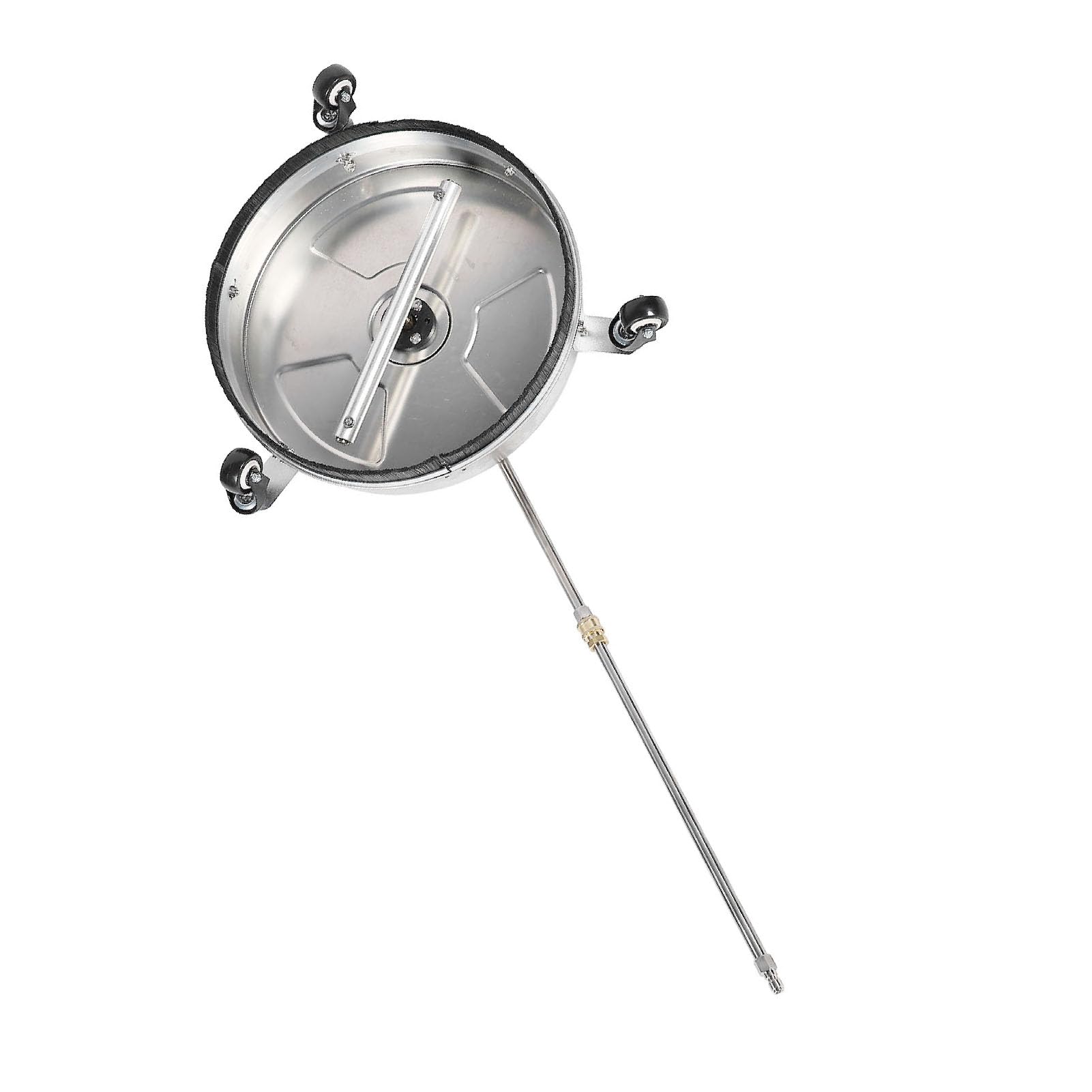 Limpiador de Superficies con Lavadora a Presión de Acero Inoxidable de 15 Pulgadas, 4000 PSI, 3,7 GPM, Conexión Rápida de 1/4 de Pulgada, No Más Fregado Lento de Concreto y Límite de