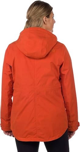 Miniatura 2 de THE NORTH FACE Chaqueta impermeable Kepplier para mujer, color ocre quemado, talla M, Naranja