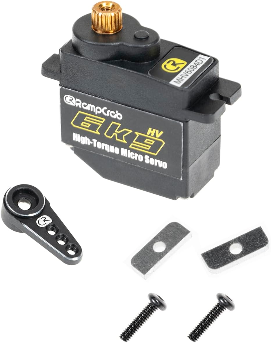 RampCrab 6kg Steering Servo with Servo Horn for FMS FCX24
