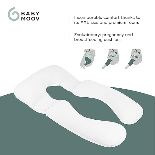 Miniatura 3 de Babymoov XXL B.Love - Almohada de maternidad  Almohada corporal orgánica de primera calidad para dormir y dormir de lado (certificado OEKO-TEX)