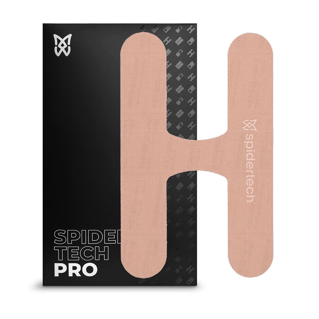 Spidertech Professional Pre-Cut Cotton Kinesiology Tape for Postural Support - for Athletes Sports Physiotherapists and Chiropractors Pain Relief