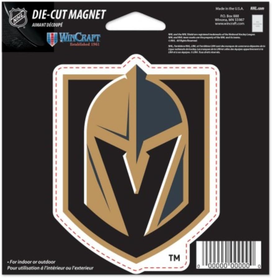NHL Vegas Golden Knights Color 4.5 x 6 Die Cut Magnet