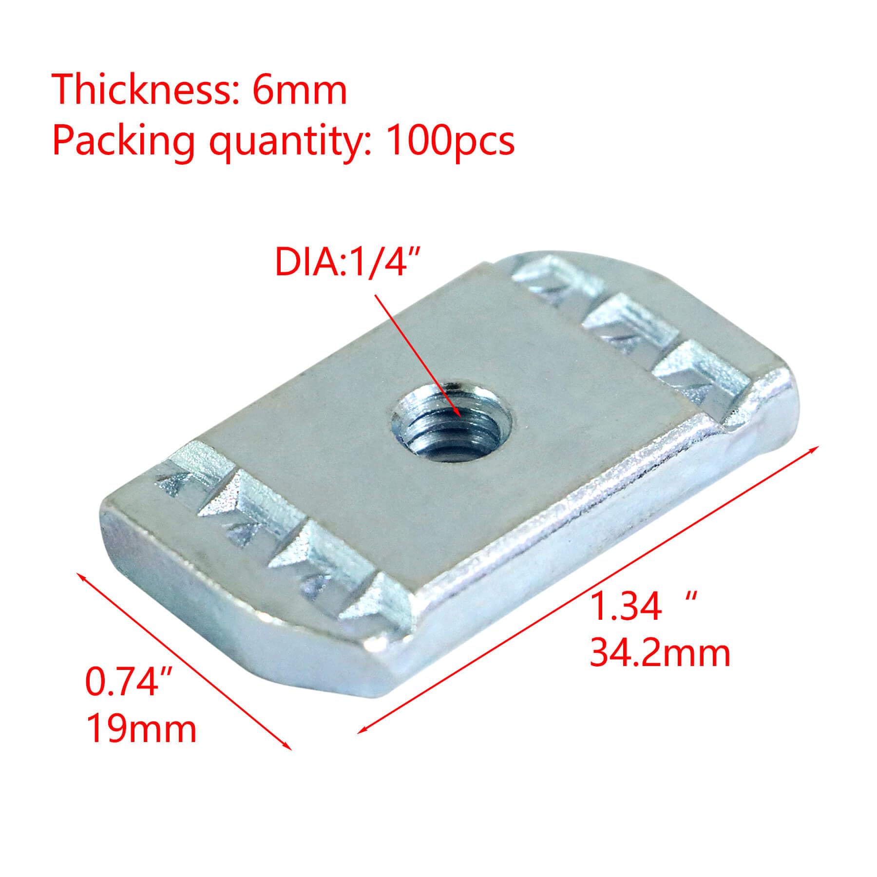 Snapklik.com : Aiwaiufu 100 Pieces Strut Channel Nuts, Strut Nut ...