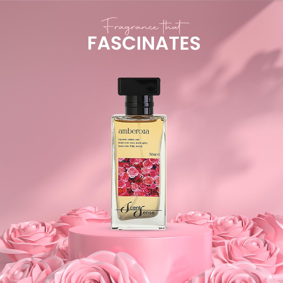 Scent Sense Amberoza Perfume Unisex 50ML (1.7 Fl.oz) | Eau De Parfum Inspired by: LV Ombre Nomade | Long Lasting Perfume for Women & Men | Premium Quality, Timeless Scent.