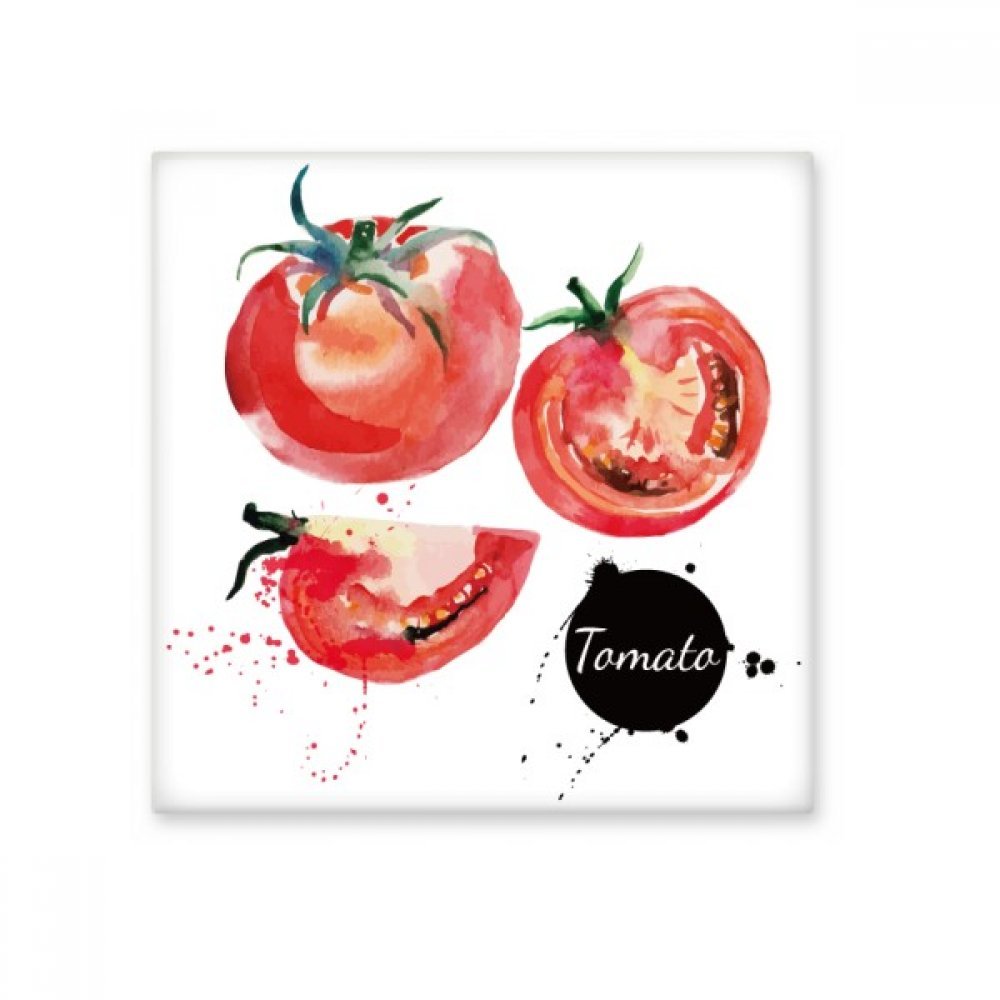 Carreau céramique murale tomate aquarelle décor cuisine | SKU003753