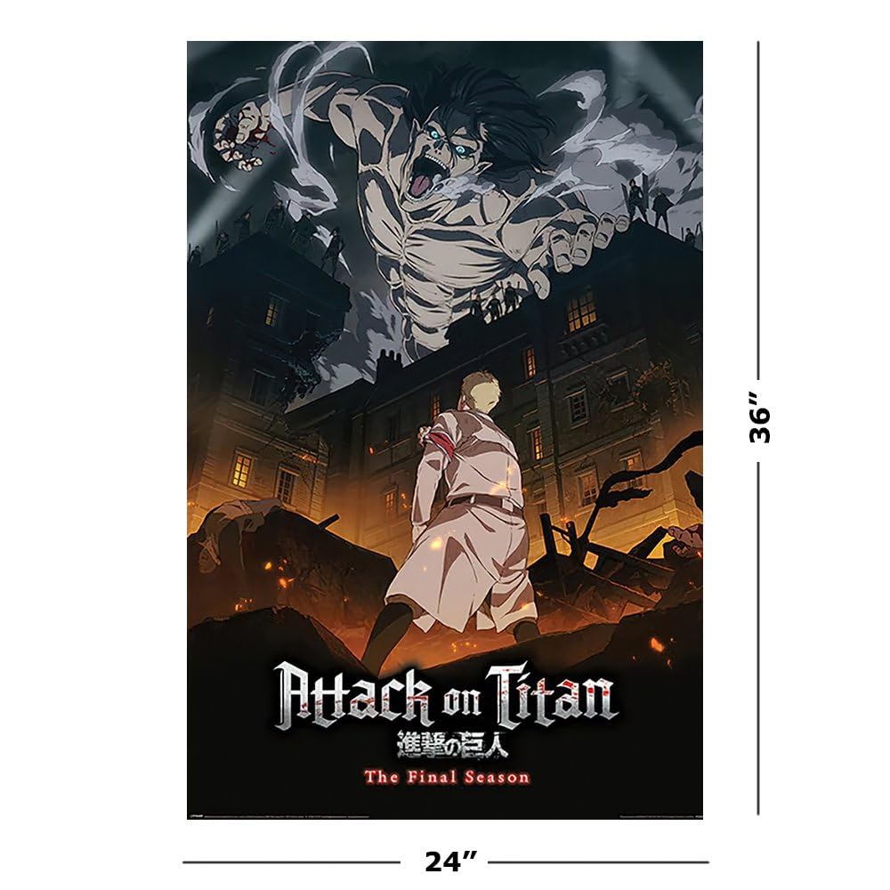 Amazon.co.jp: 進撃の巨人 - シーズン4 - マンガ/アニメTV番組ポスター