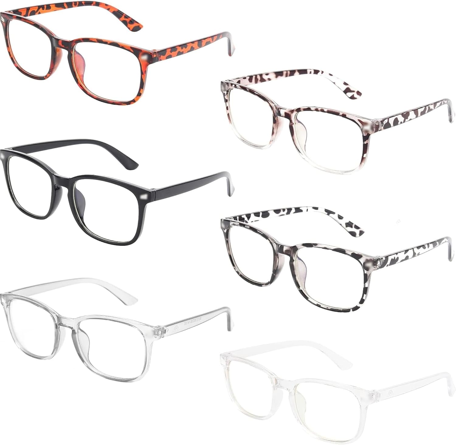 MIGSIR Blue Light Blocking Glasses for Computer Gaming, Fashion Fake Helps Reduce Screen Fatigue Eyeglasses for Women Men