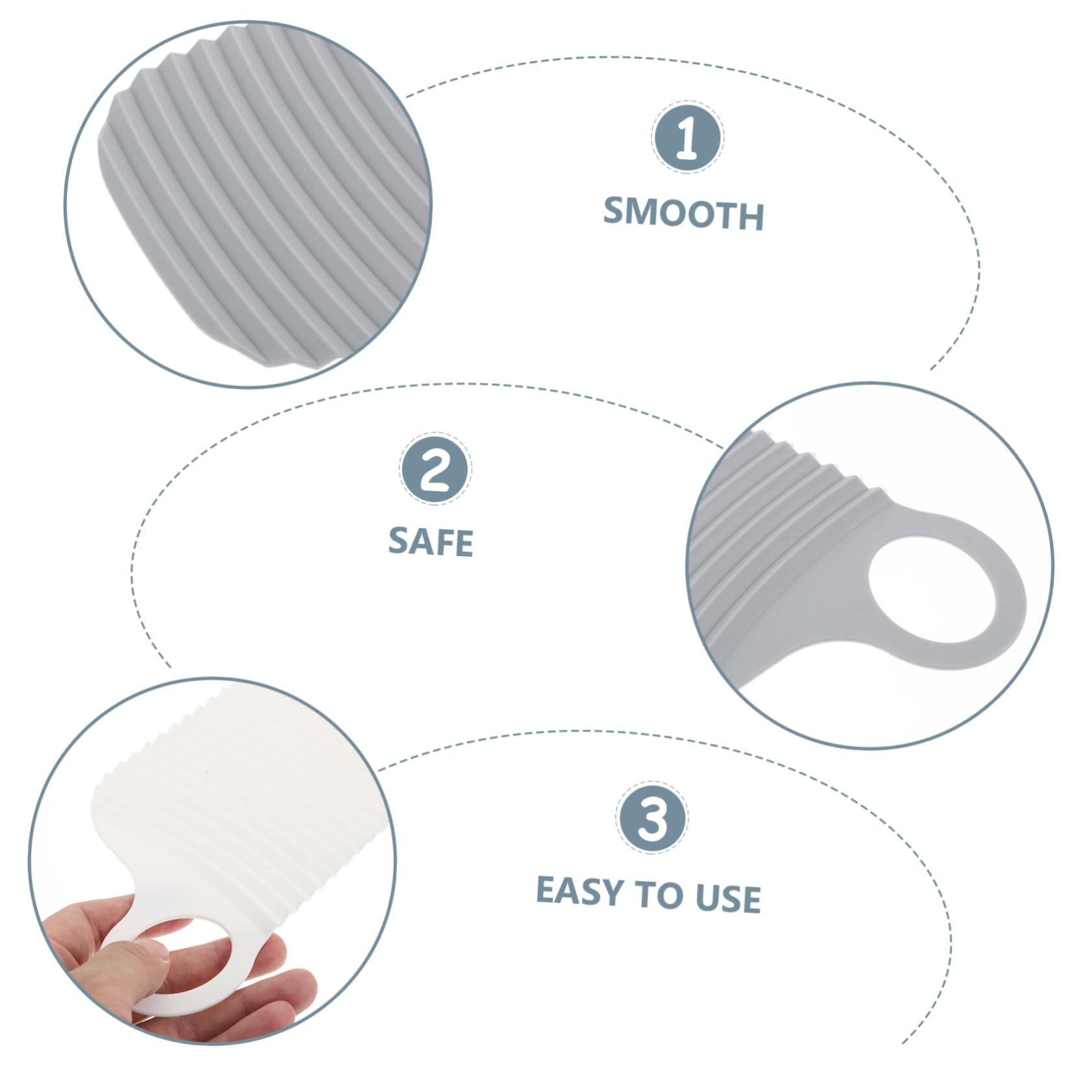 FOMIYES 6pcs Mini Wash Board for Laundry Soft Rubber Portable Travel Washing Board Non-Slip Design for Underwear Socks Baby Clothing Towels