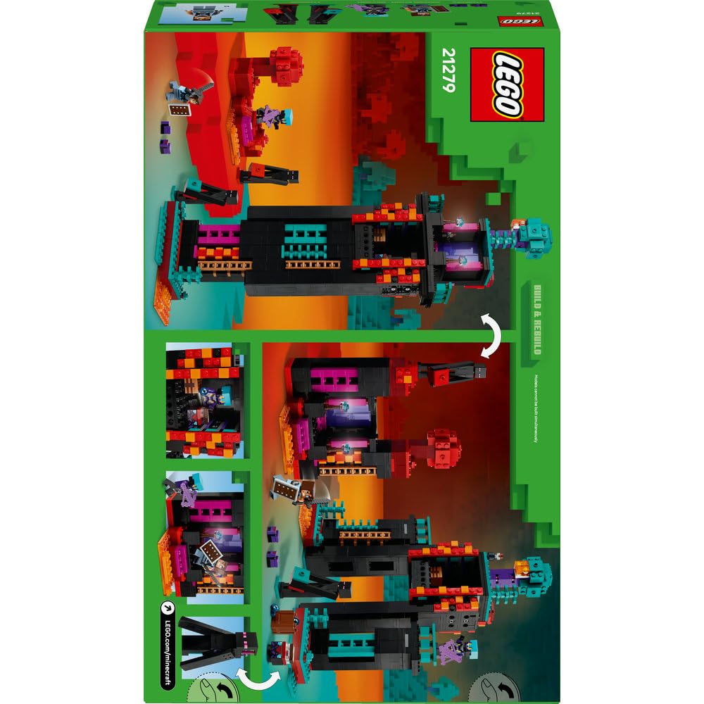 LEGO Minecraft Wieża Endermana 21279 | budowla Minecraft, zestaw z mobami, prezent dla fana Minecrafta 9+, 867 elementów