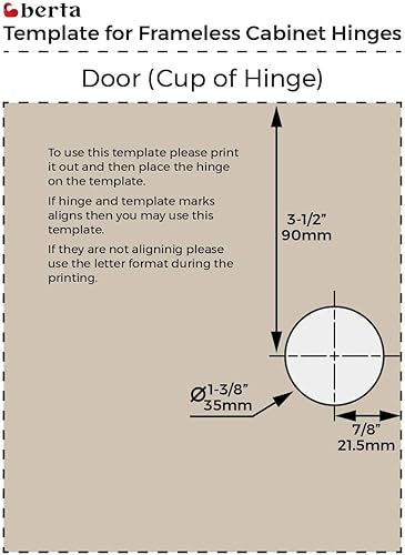 Miniatura 6 de Berta (2,4,10,25,40,50) Bisagras europeas de cierre suave sin marco, 110 grados 3D ajustable clip en bisagras ocultas de puerta del gabinete de