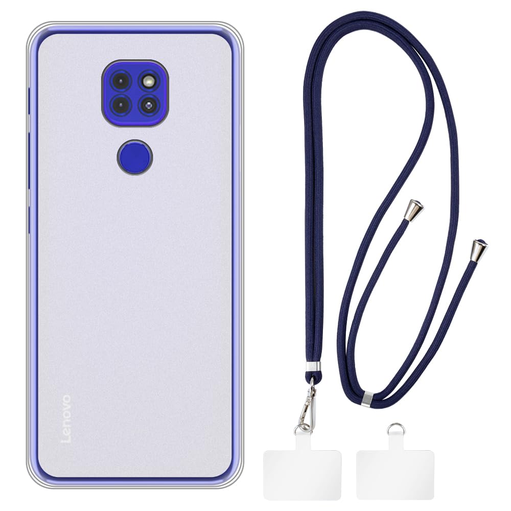 Crossbody/Neck Strap TPU Phone Case Combo Compatible with Lenovo K12 Note, Shockproof Protective Cover with Adjustable Lanyard