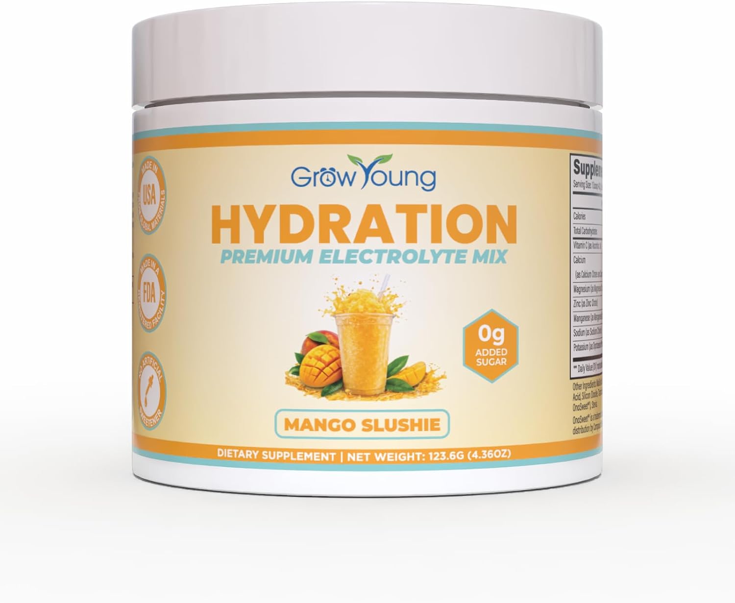 Grow Young Fitness Hydration Powder - Raspberry Lemonade, Premium Electrolyte Mix for Proactive Hydration, Vitamins and Sugar Free (1 Pack, 30 Servings)