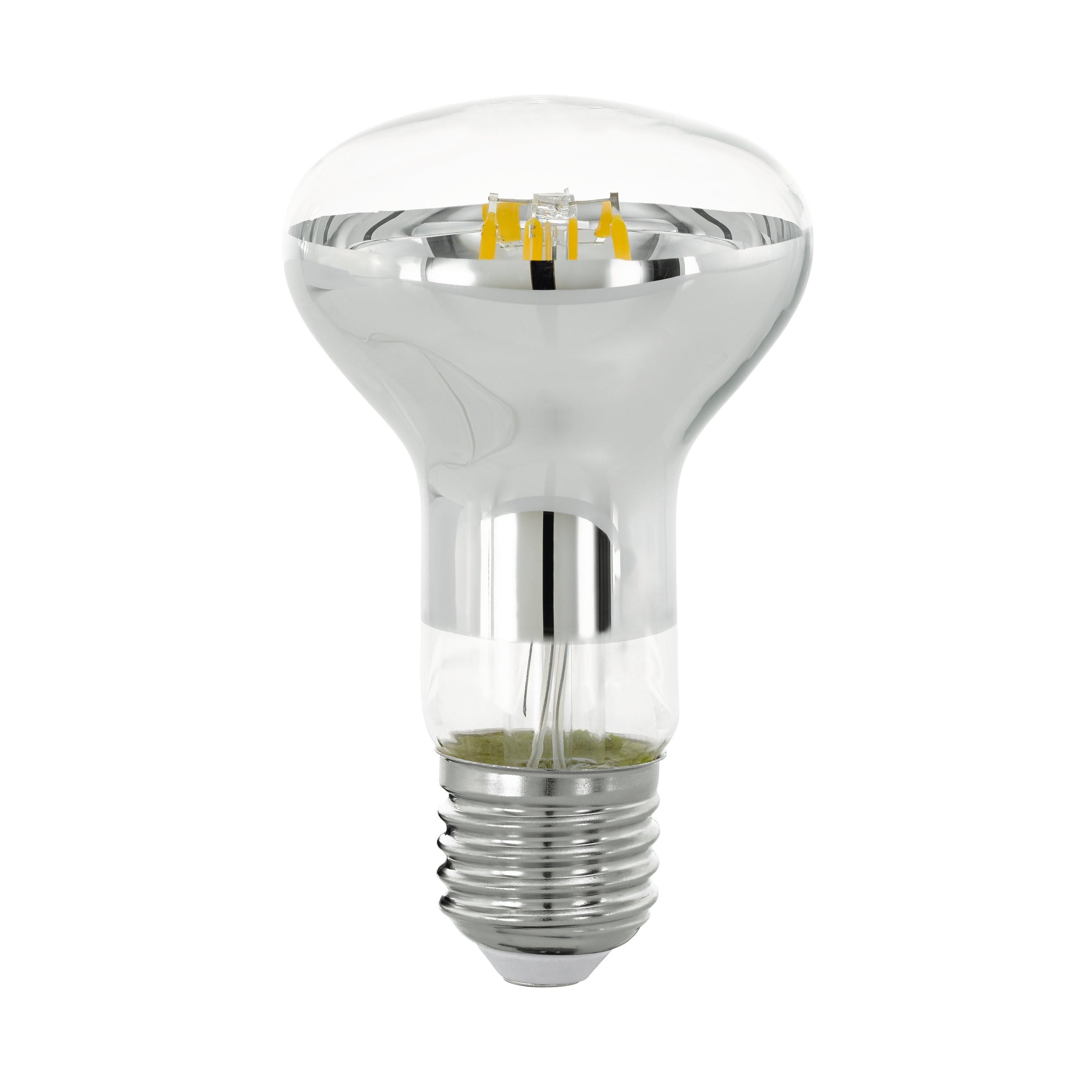 Eglo 5.5 Watts Dimmable Led Light Bulb, E27 Reflector, 5.5 Watt (Equivalent To 40 Watt), 470 Lumen, Warm White Lamp, 2700 Kelvin, Spotlight R63, Ø 1.2"