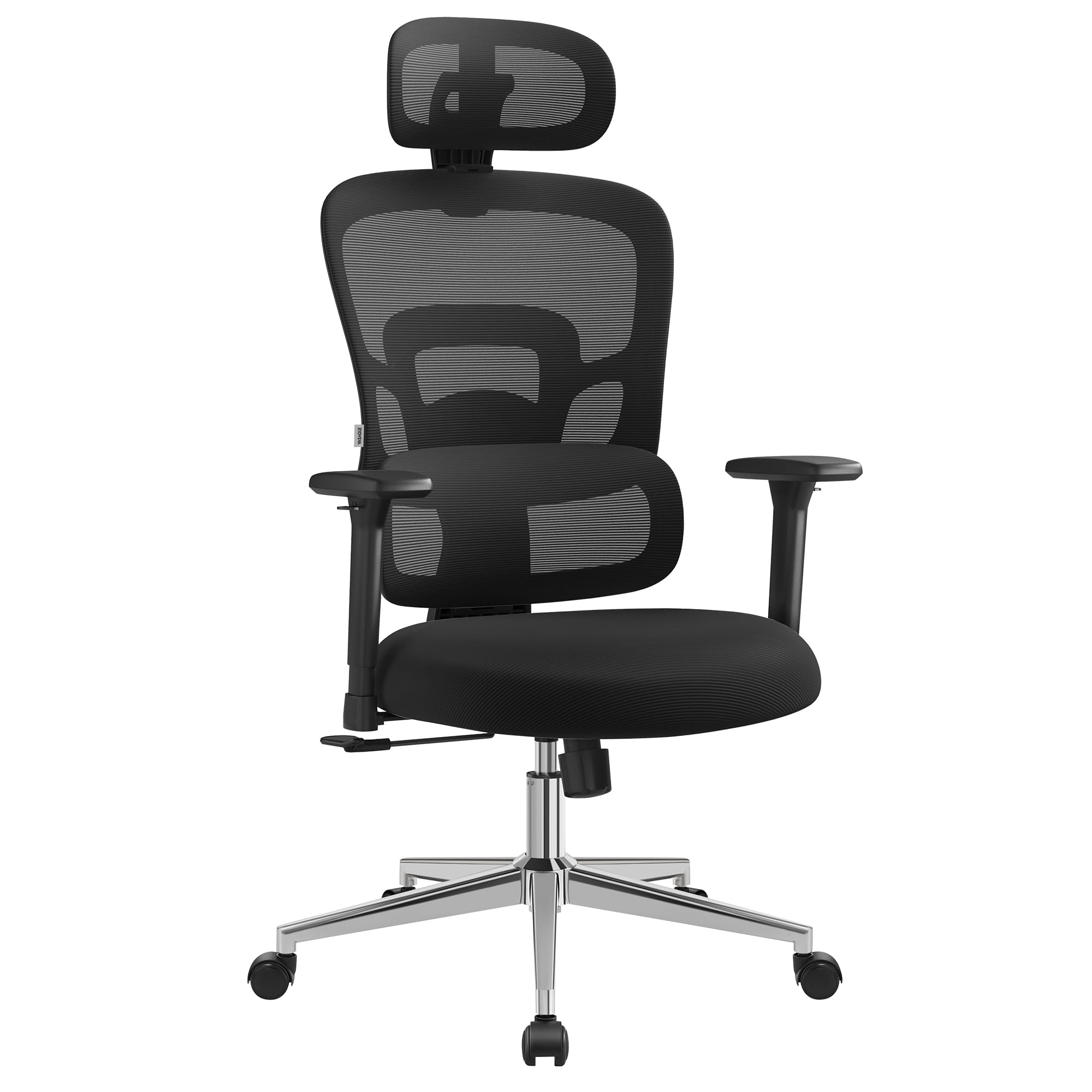 office worker✨ Mid-Back Ergonomic Office Chair with Flip-up Armrests