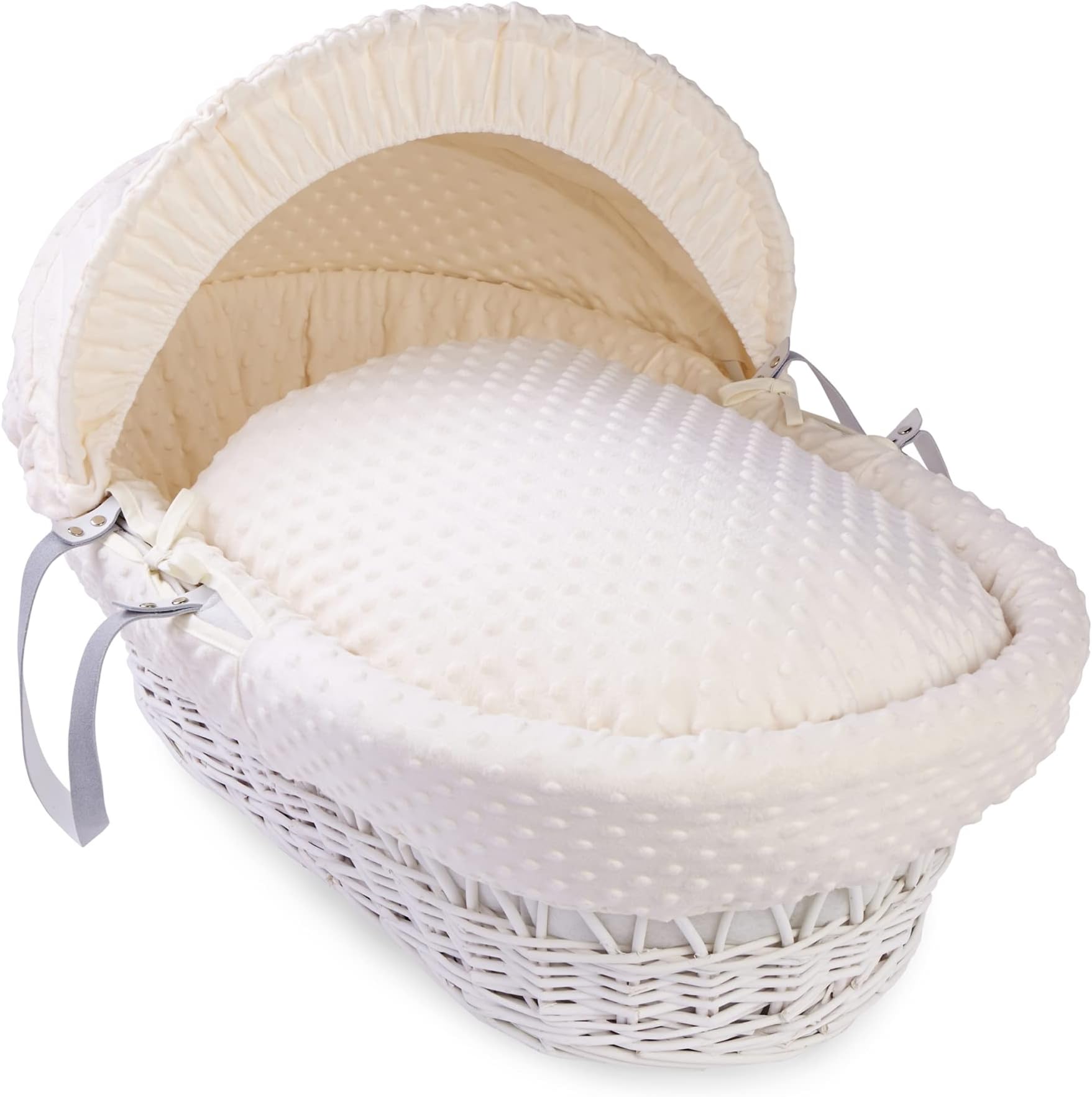Dimple Moses Basket Dressing/Bedding Set (Basket NOT included) - (Cream)