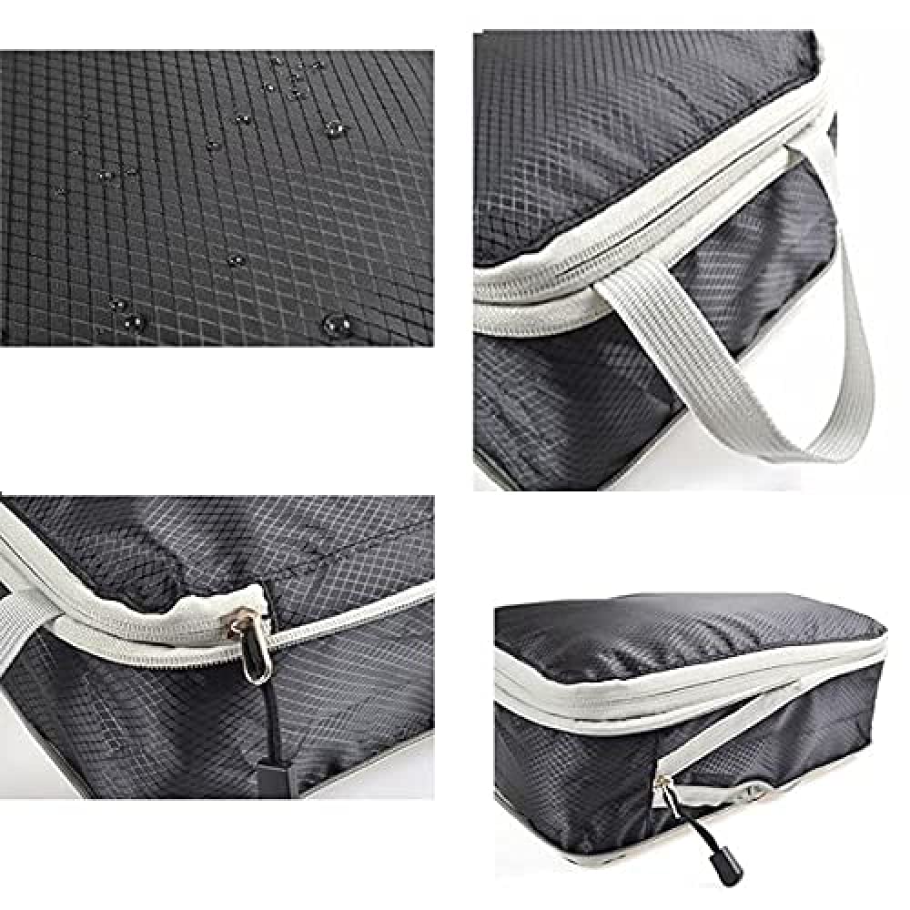Confezione Da 4 Valigie Borse A Compressione Borse A Compressione Per Bagagli Abbigliamento Organizzatori Da Viaggio Deposito Bagagli Valigia Cubi Da Imballaggio Tasche Da Viaggio-5