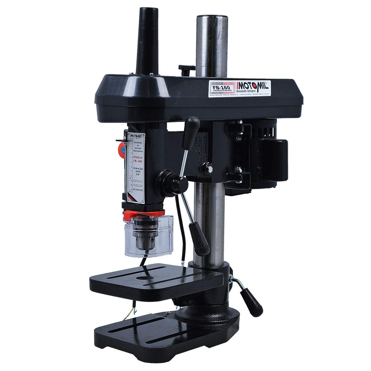 Furadeira de Bancada com Mandril de 5/8 Pol. com 1/2 HP Trifásico 220/ 380