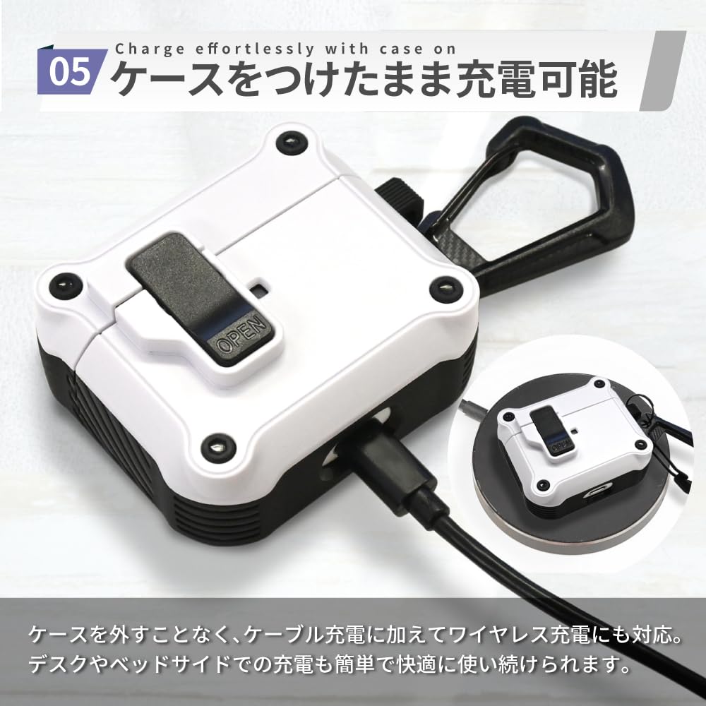 Amazon | シズカウィル AirPods Pro 2 / 1 ケース ロック付 カバー