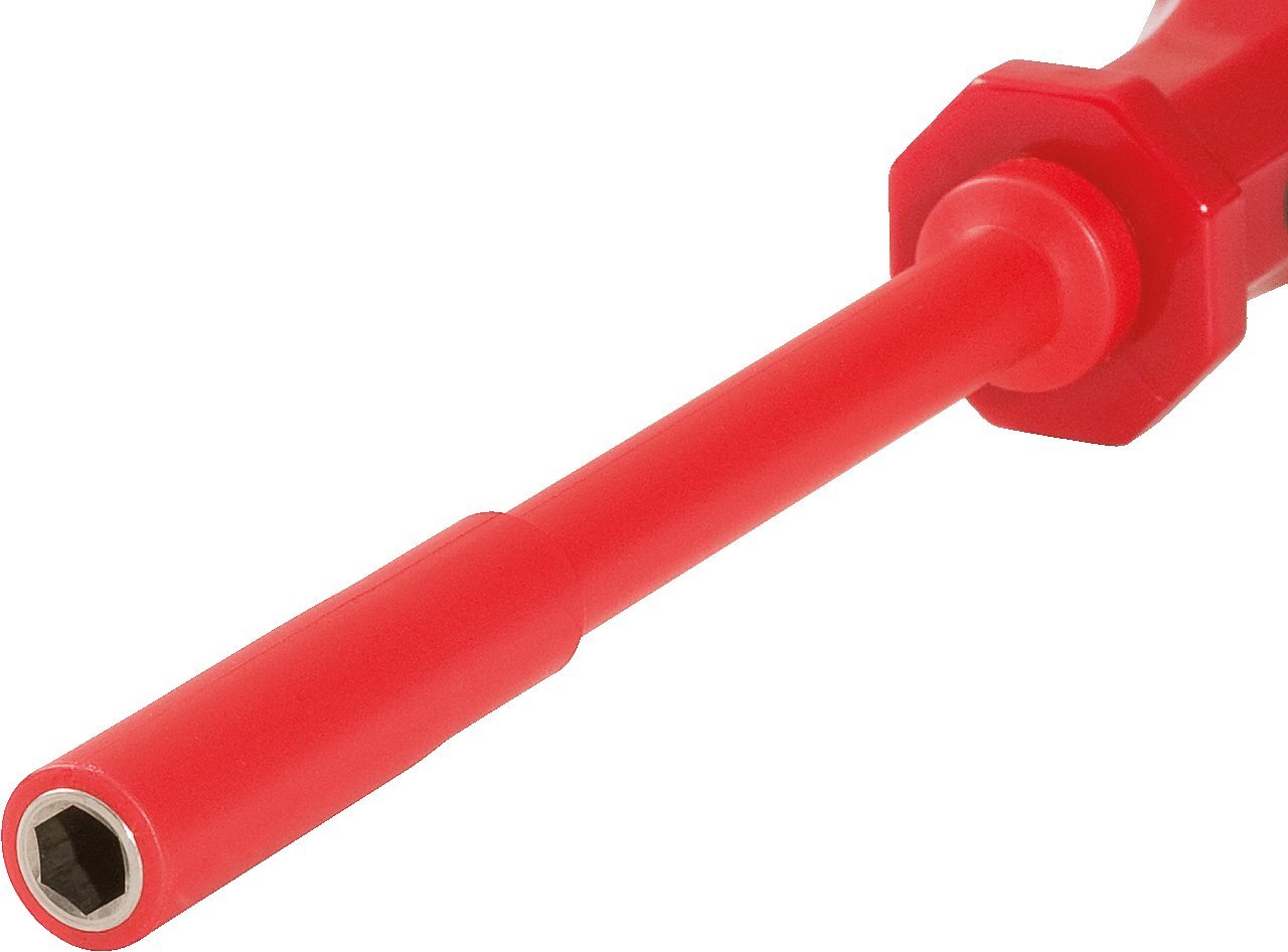 KS Tools 117.1625 Giravite per Inserti Isolato con Magazzino, 230 mm, 1/4"