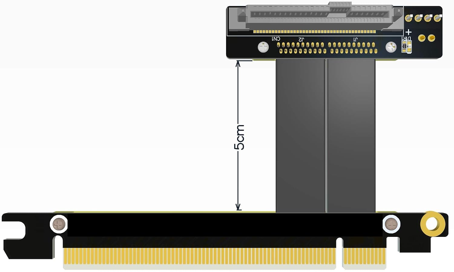 32G/BPS U.2 Interface U2 to PCI-E 3.0 x16 SFF-8639 NVMe Pcie Solid State Extension Data Cable Gen3.0 Cable (10cm,R37SL)