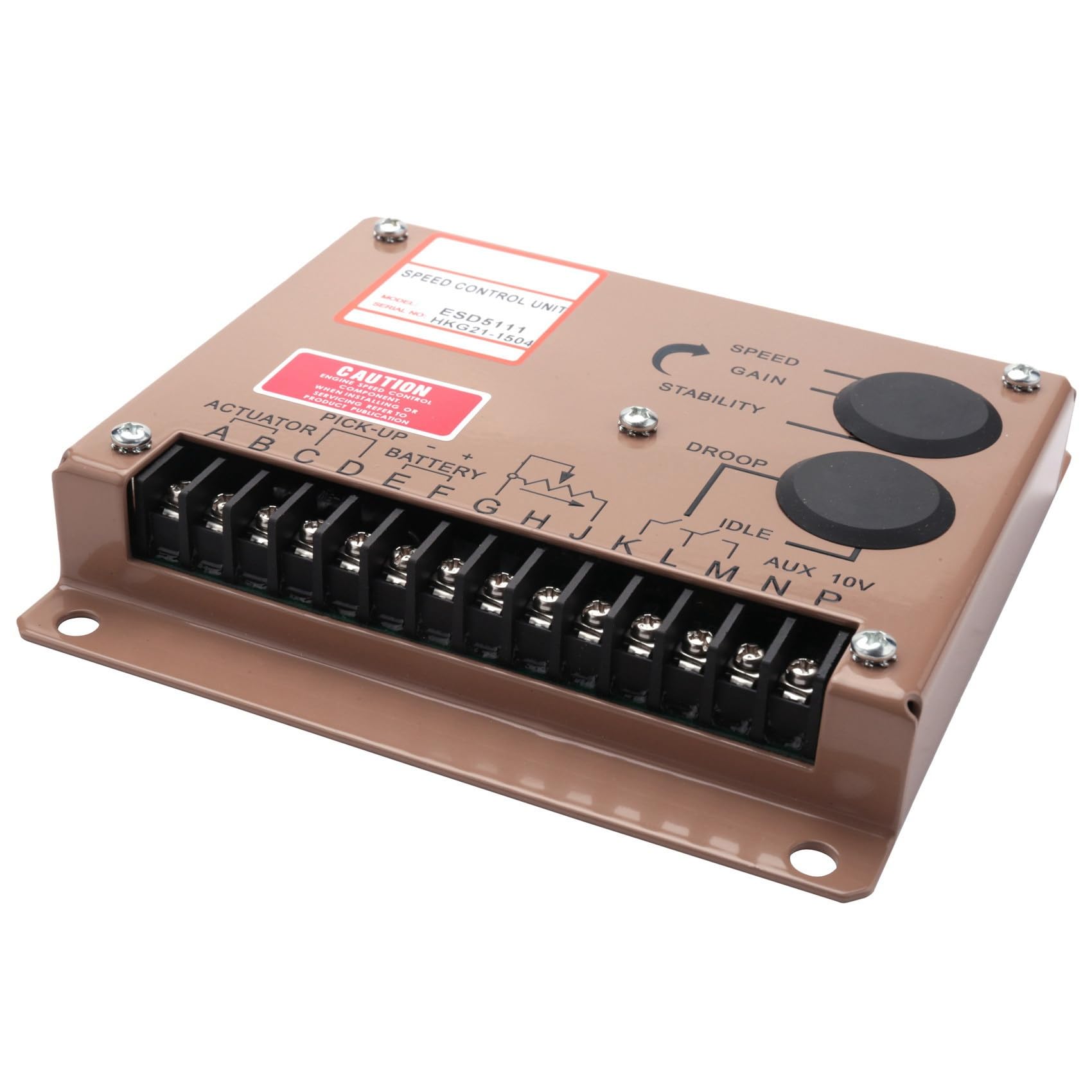 Motor Regulador de Velocidad Del Motor ESD5111 Controlador de Ajuste Del Grupo ElectróGeno Fuente de AlimentacióN Generador de AC Pieza 12 V 24 V Velocidad Govornor