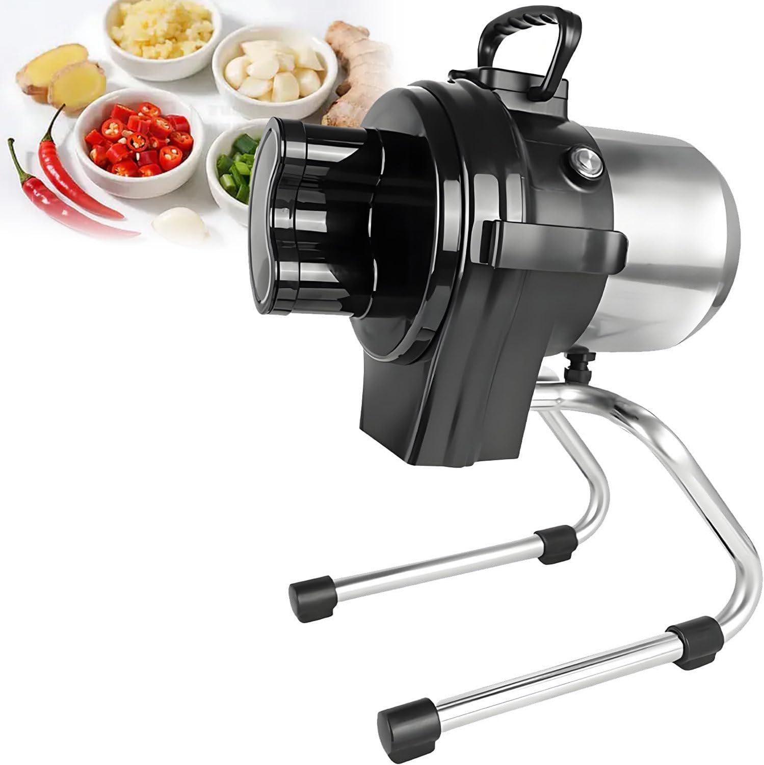 YXZYFPP Commercial Vegetable Chopper & Food Processor - Essential Kitchen Tool for Slicing, Shredding, and Dicing Veggies Efficiently (110sc)
