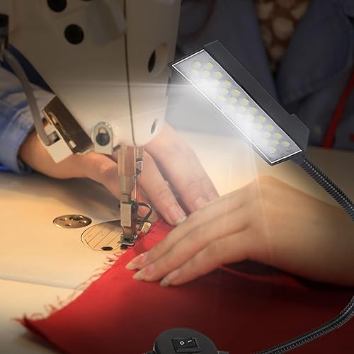 Miniatura 3 de Wal luz LED frontal, brazo flexible magnético multifuncional luz de trabajo, LED de luz diurna, luces de manualidades (enchufe de EE. UU. 110V)