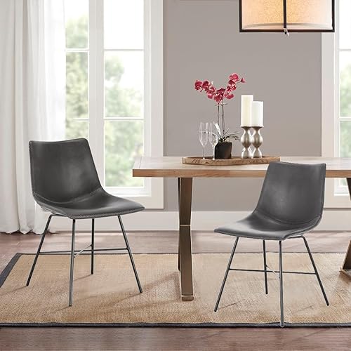 Miniatura 2 de Poly and Bark Paxton - Silla de comedor (2 unidades), color gris