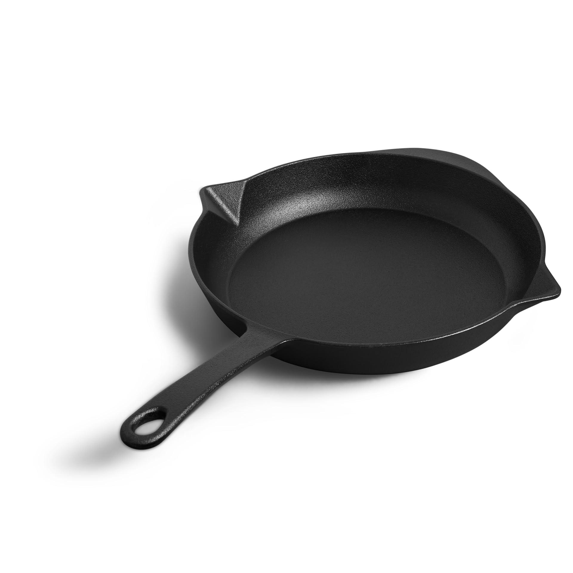 BURNHARD® Gusseisen Pfanne Ø30 cm, Bratpfanne, Pre-Seasoned, Für Gasgrill | Backofen und alle Herdarten inkl. Induktion