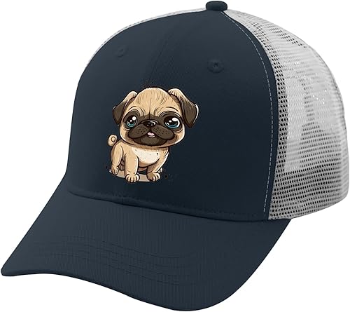 Miniatura 2 de Sombreros Pug Dog Dad Sombreros, gorras de béisbol vintage para mujer