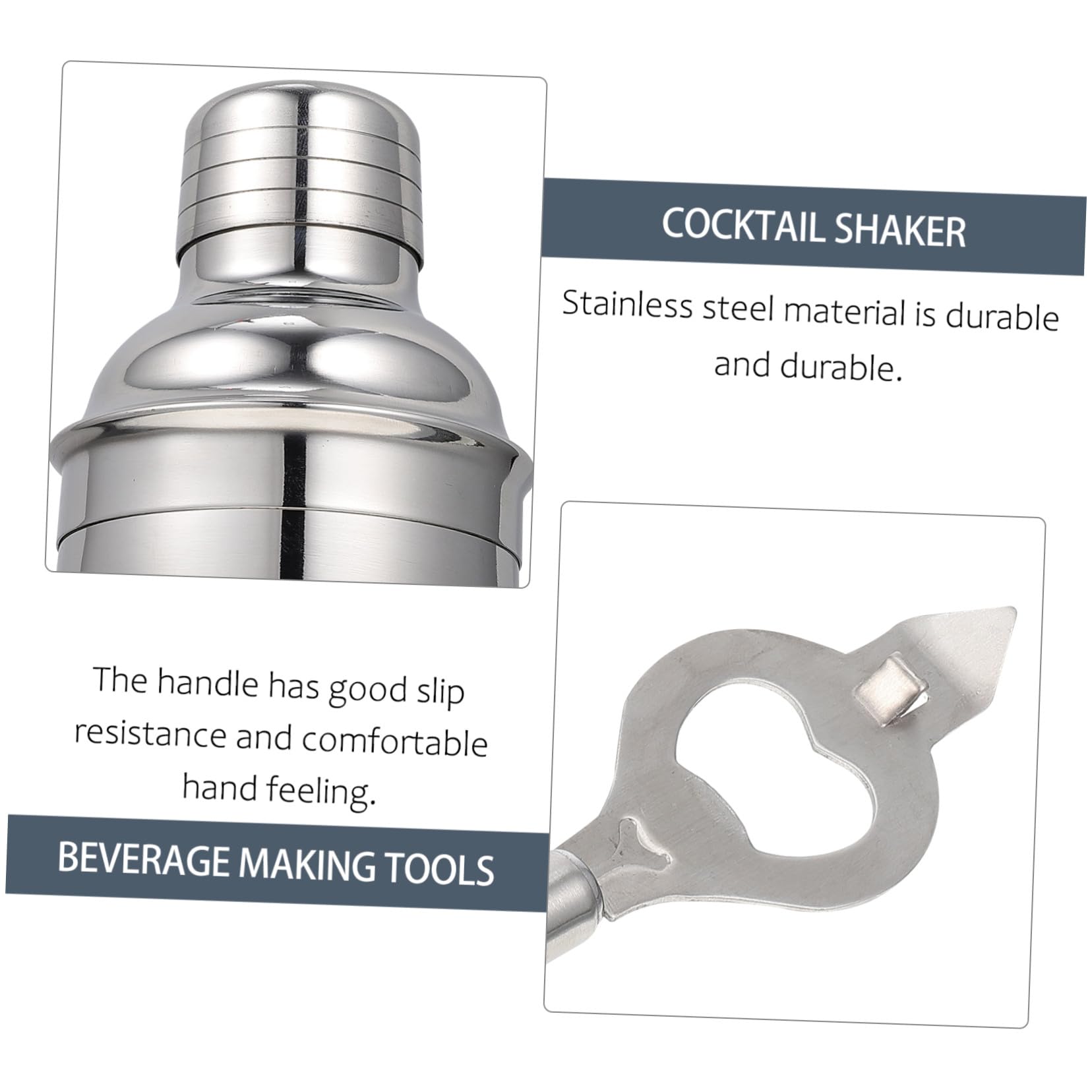 Shaker à Cocktails Polyvalent en Acier Inoxydable Professionnel, Kit de Barman Portable 12 Pièces pour Bar et Maison, Accessoires pour Préparation de Boissons et Milk Tea