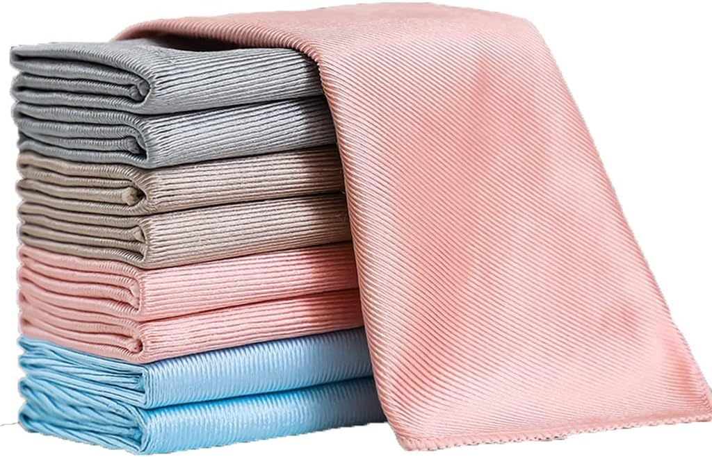 YATUOPNG Cleaning Cloths-Absorbent And Traceless Fish Microfiber Cloth Is Reusable,Mixed Pack(4pcs,30X40CM)