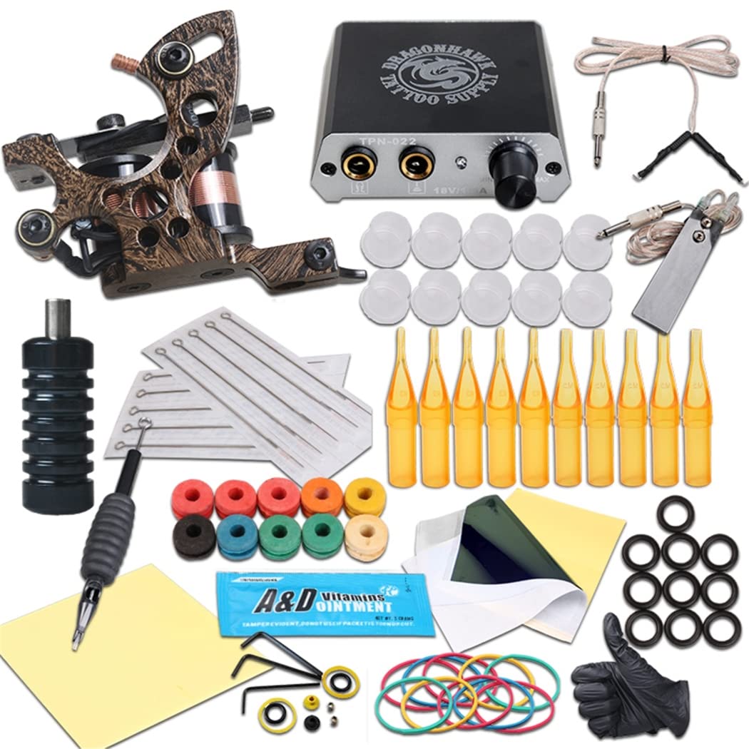 Complete Tattoo Kits Permanent Makeup Tattoo Machine Guns Power Sets Needles Accessories For Beginner