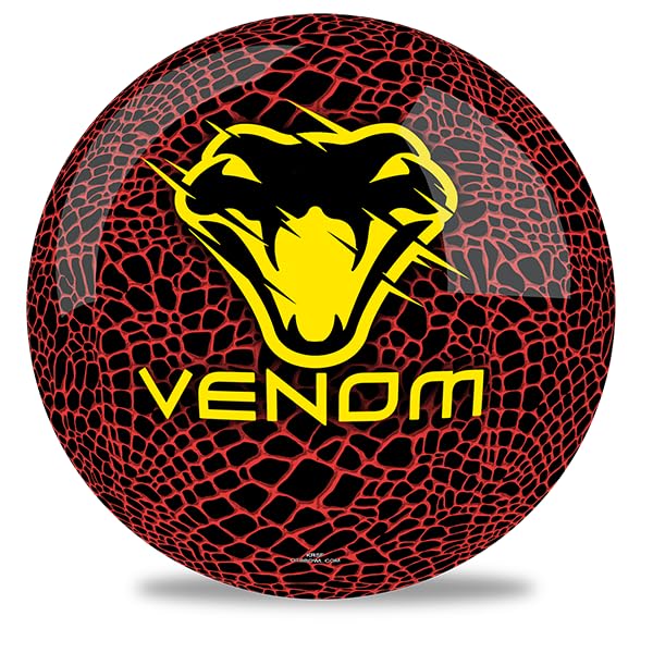 KR Strikeforce Motiv Venom Red/Yellow Polyester Spare Ball (15, Pounds)