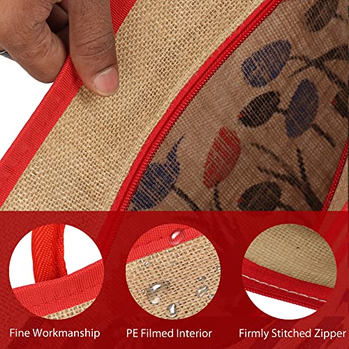 Image of DOUBLE R BAGS Jute Eco-Friendly Tote Bag: Stylish, Spacious, and Sustainable - Perfect for Everyday Errands and Adventures!
